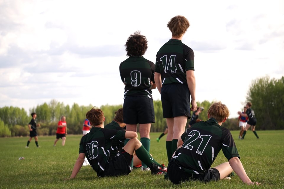 The Edwin Parr Composite Predators welcomed the H. A. Kostash Eagles to their den on the sunny evening of May 27 for two back-to-back games of sevens rugby. Both teams came away from the battle with one win each, and the evening marked the Predators last match before they departed on a team trip to New Brunswick May 29. Names for H.A. Kostash players were unavailable prior to publication.                                