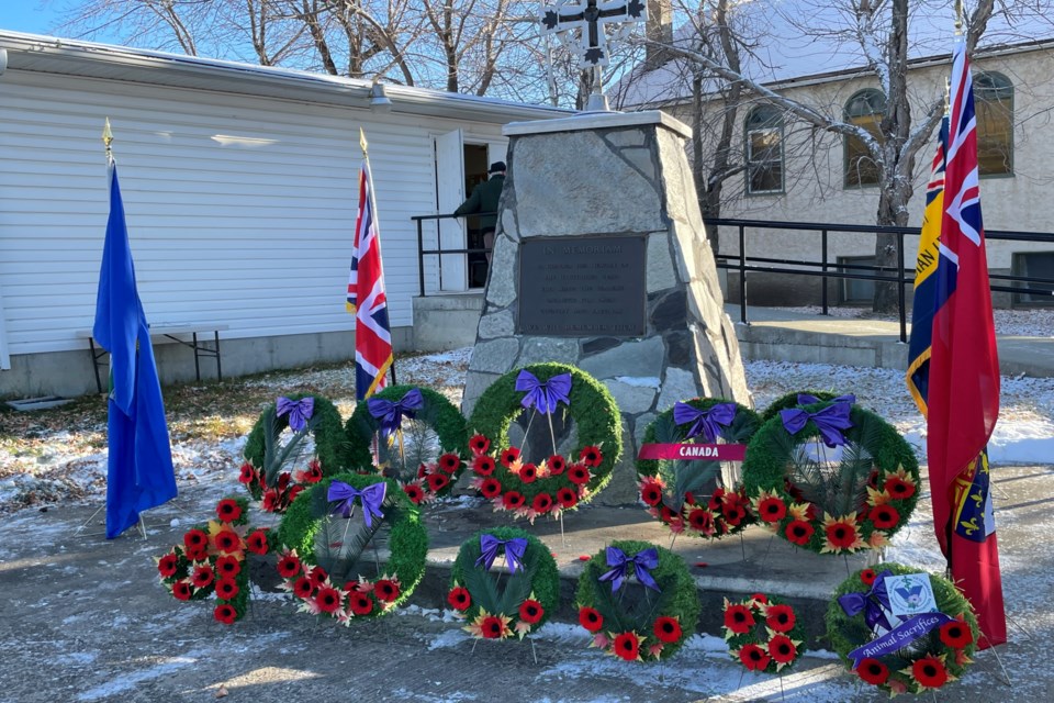 More than 50 people attended the Boyle Royal Canadian Legion Branch 169 Remembrance Day ceremony Nov. 11 honouring Canadian Armed Forces members past and present. 
