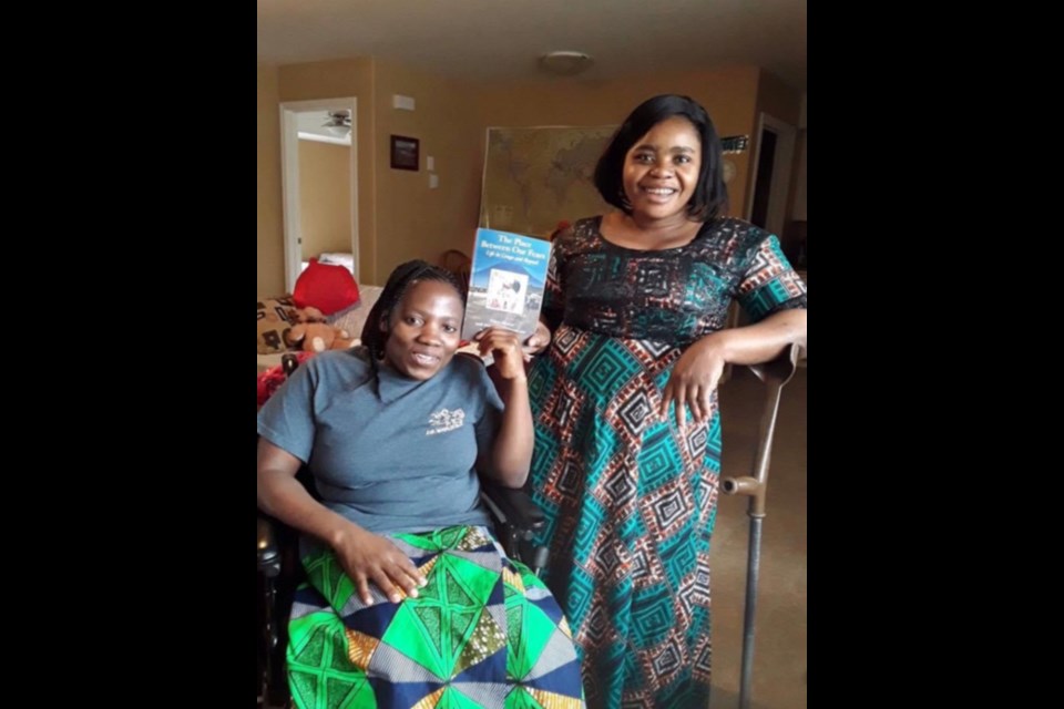 A file shot of Argentine Imanirakunda (left) with her business partner and fellow Congolese refugee Mapendo Ndongotsi in 2018 upon the release of the first book written with Dawn Walton, The Place Between Our Fears: Life in Congo and Beyond. 