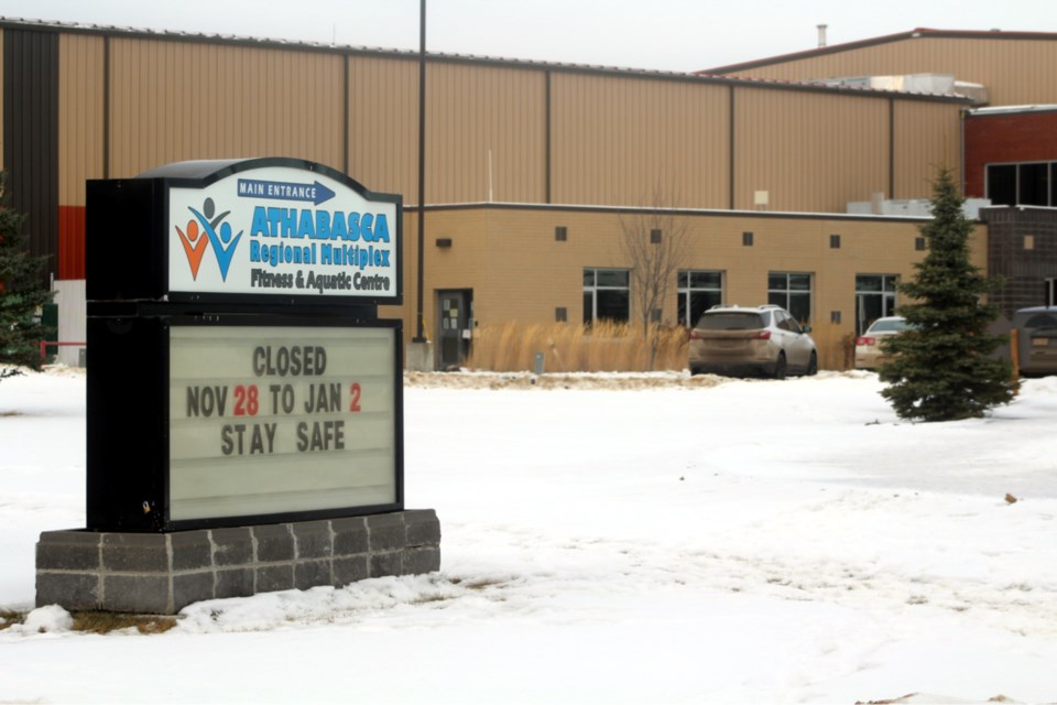 The Athabasca Regional Multiplex Society (ARMS) is waiting for the province to decide Jan. 21 if COVID-19 restrictions will continue.