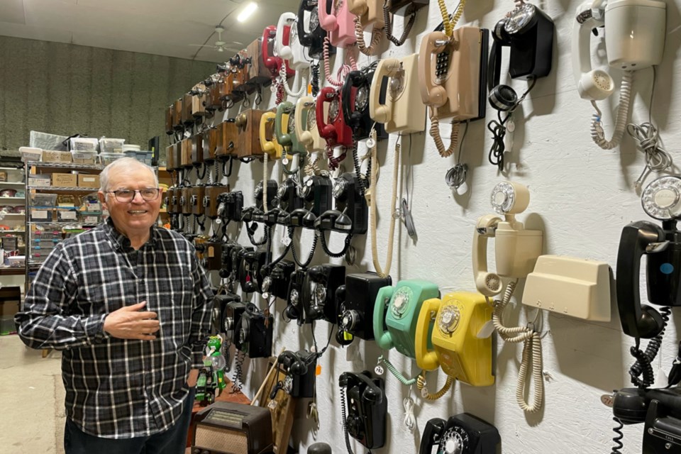 Harold Northcott will happily take visitors on a tour of his collection of antique and collectible phones, explaining the history of each generation from Alexander Graham Bell’s first phone to modern day. With over 1,000 phones in his collection, he has the biggest private collection in Alberta if not Canada. 
