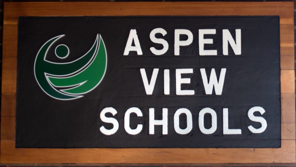 Aspen View School sign