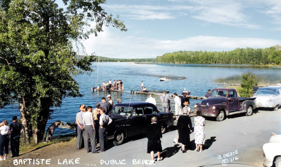 Colourized Baptiste Lake