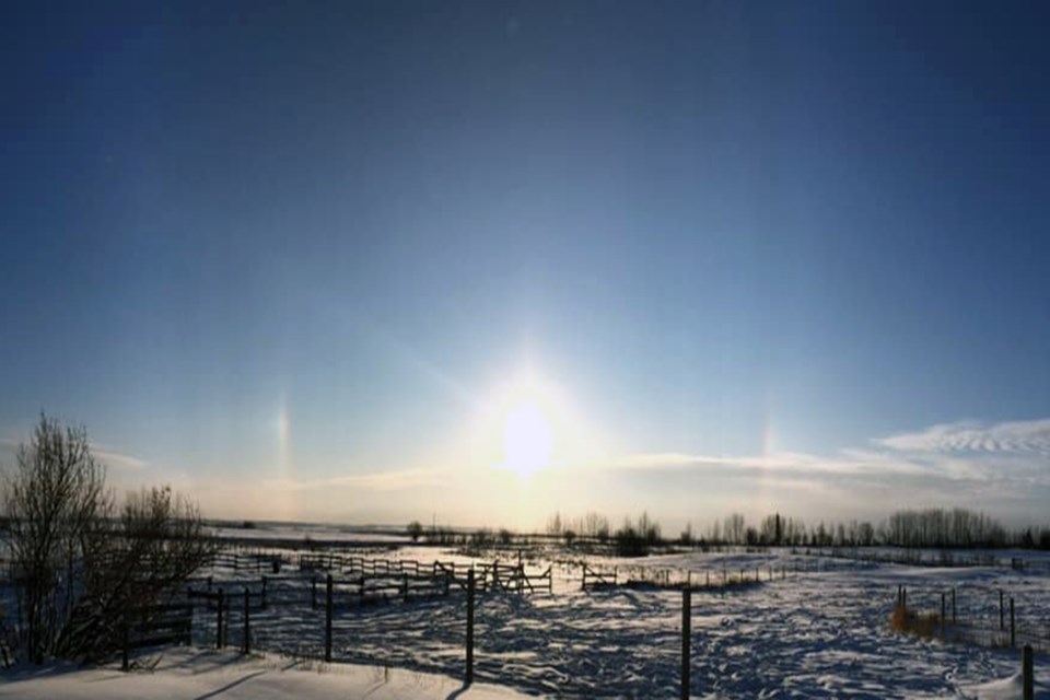 Bilateral rainbow sundogs or Sunrise near Forfar Adrian Chmil