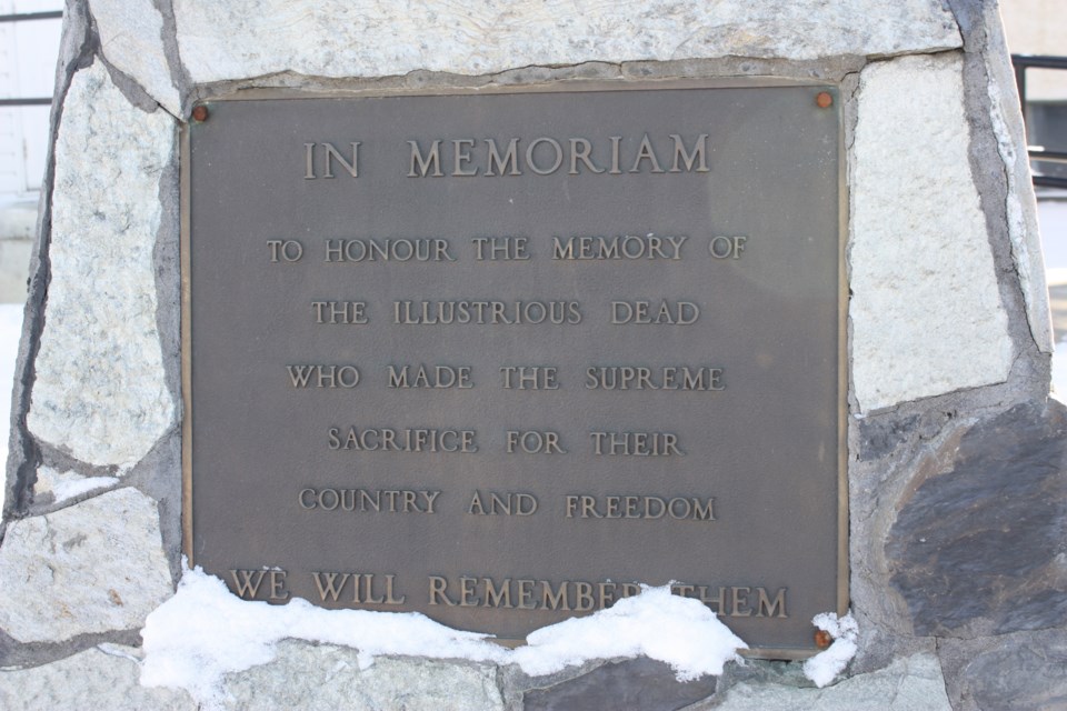 The plaque on the Boyle cenotaph honours "the memory of the illustrious dead."
Chris Zwick/AA