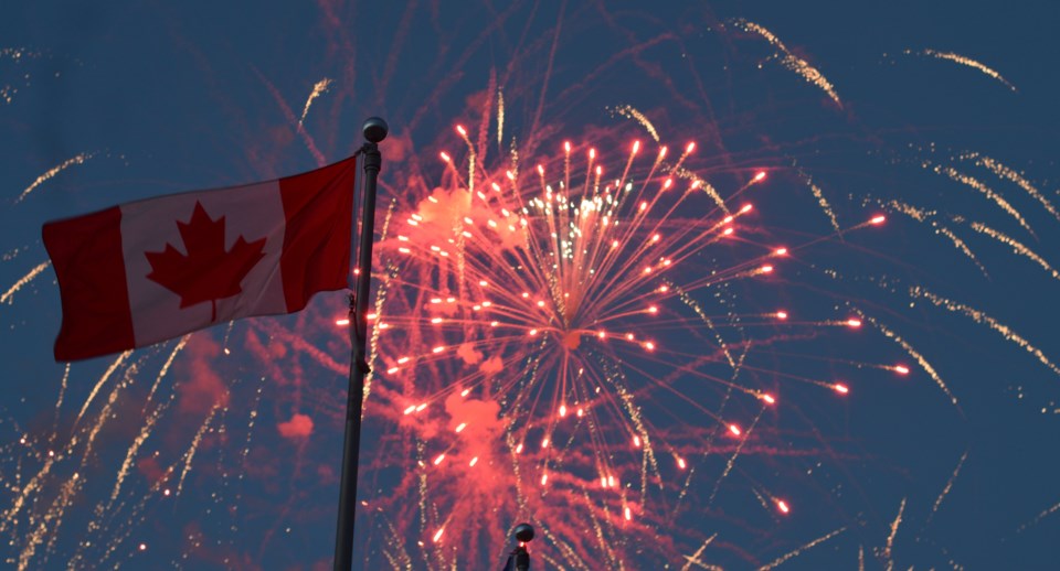 Canada fireworks flag copy1