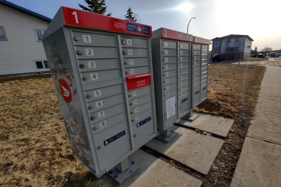 One of Athabasca's regular Canada Post routes, servicing Cornwall, the East Hill, Wood Heights and the residential areas east of Main Street has been suspended "indefinitely" and residents in those areas will have to bring ID to the post office to pick up their mail in-person until further notice. 