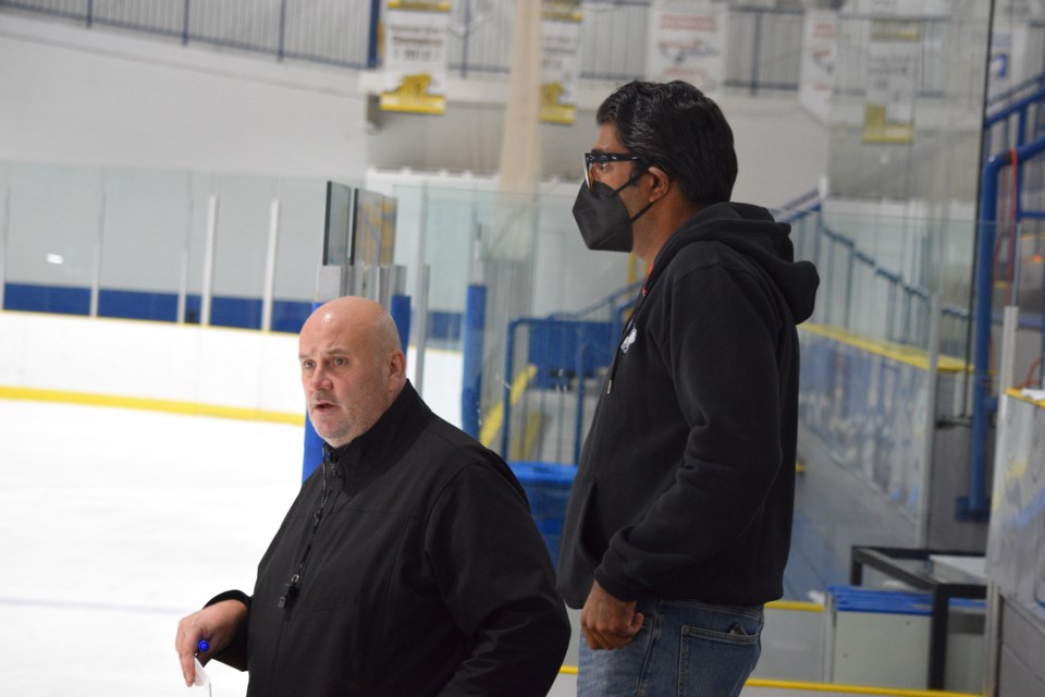 Dave Hyrsky and Aly Virani tryout camp Sept. 18, 2021 copy