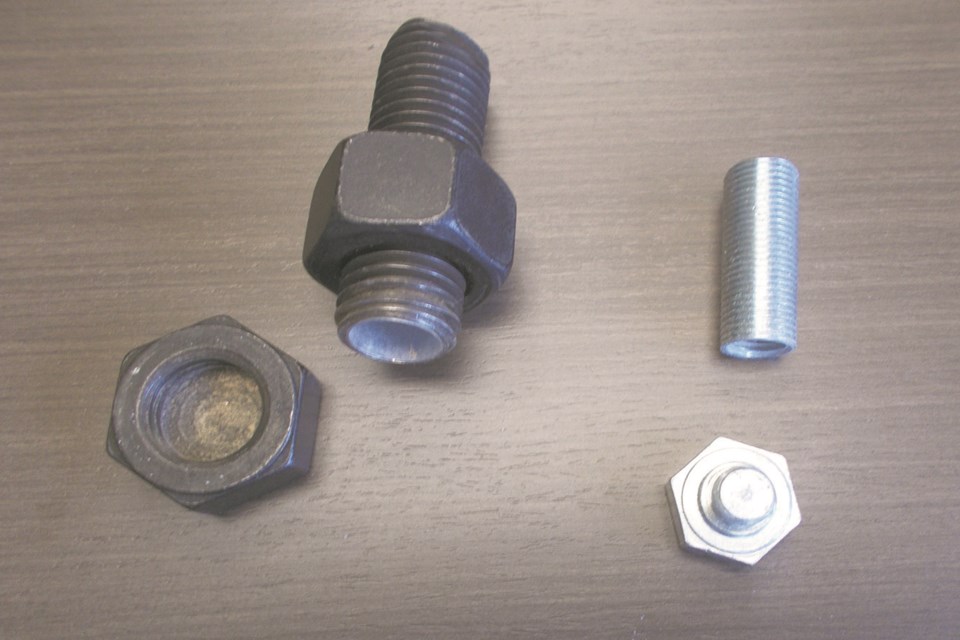 A random bolt that was found in the Canadian Tire parking lot March 12, was turned in to the Athabasca RCMP Detachment and was found to be a hiding place for illicit drugs after a white powder residue was found inside the hollowed-out object.