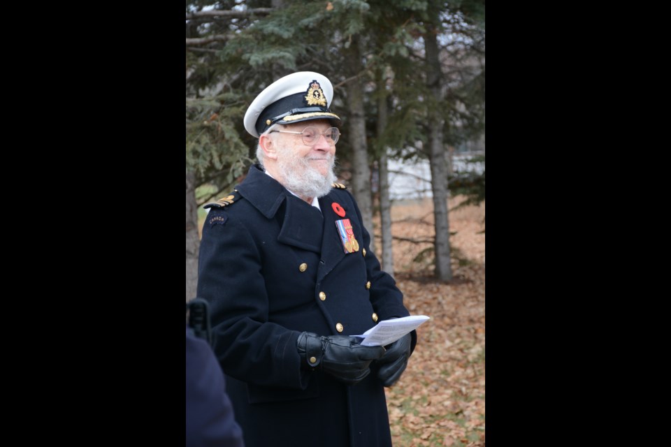 The Remembrance Day service at Jarvie was led by Lieutenant-Commander (Rtd), The Very Rev. John Tyrrell CD.

Les Dunford/WN