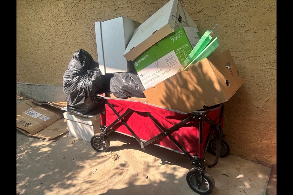 This pile of garbage and unacceptable donations accumulated within an hour an half on Friday, May 30. 