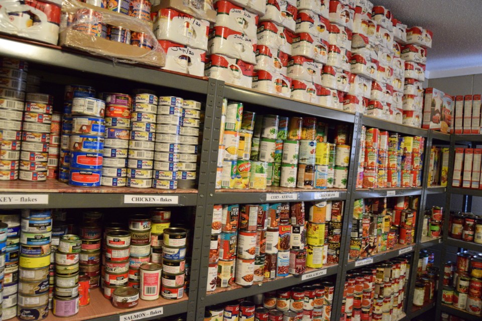 Food Bank shelves Barrhead file pic copy