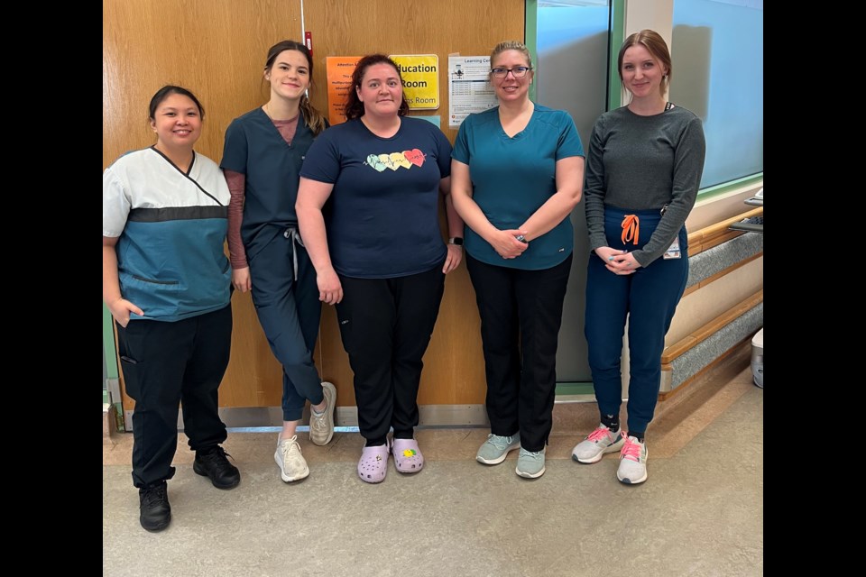 Regina Montecarlo, Olivia Carlson, Rhonda Beggs, Julie Krahulec and Abbie McCormick are among the roughly 40,000 nurses of all classifications working within Alberta and the more than 300,000 nurses throughout Canada.