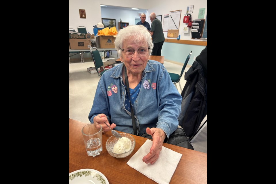 The drop-in centre was quite busy that day as many seniors, including Marg Jaegli, turned out for the celebration.