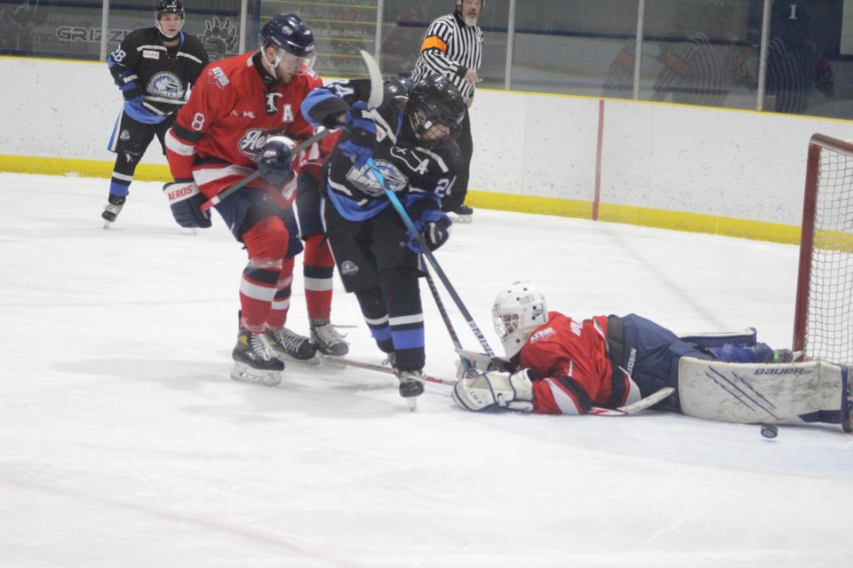 La Crete native Jordan Martens with a third period chance during a Jan. 6 home game against Cold Lake.