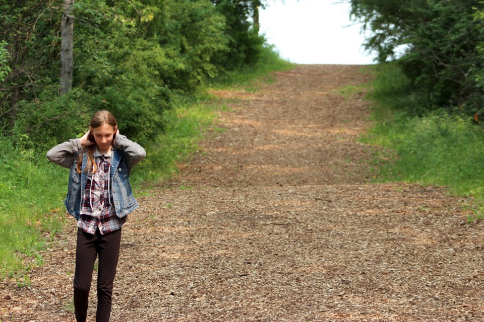 Muskeg Creek Trail walk Danica Brad