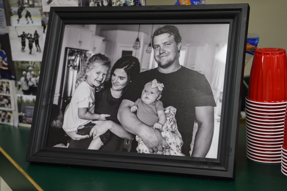 Nic Bourgeois with his wife, Vanessa and their girls Stella and Nova.