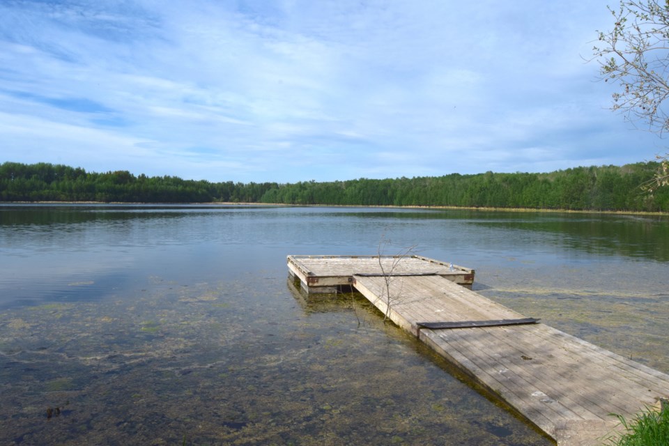 The Alberta Conservation Association is partnering with the County of Barrhead to aerate Peanut Lake, pictured here from the county's campground.
Barry Kerton/BL
