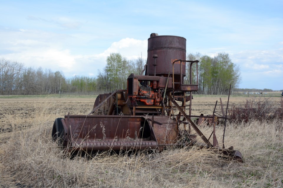 Rusty combine Les Dunford