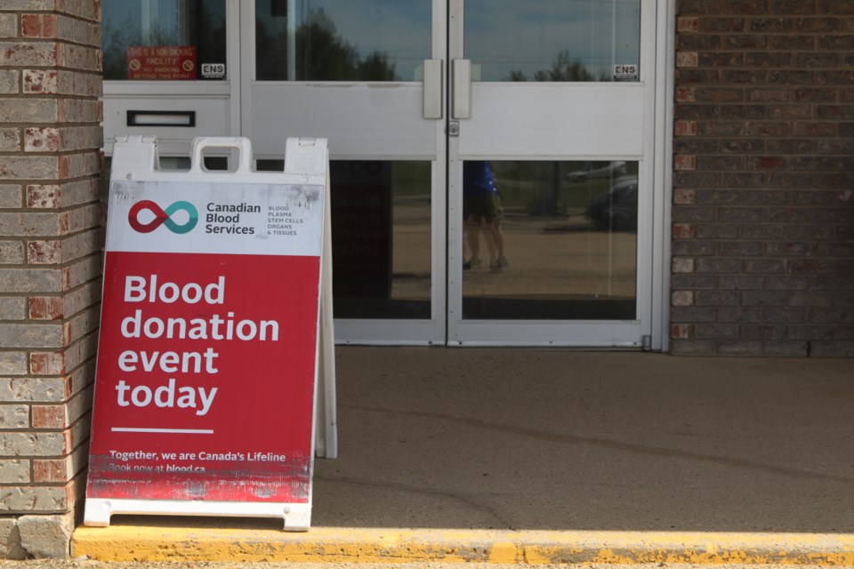 The Westlock Community Hall hosted a Canadian Blood Services (CBS) blood donation event on July 8. CBS runs more than 13,000 blood donation events per year and around four events in Westlock per year.