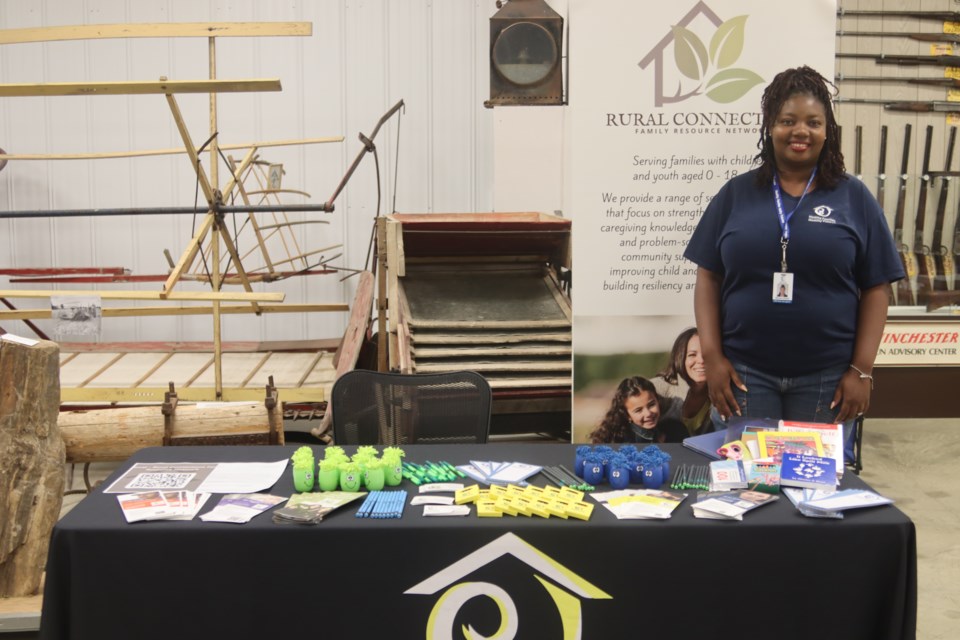 Memory Kodzai from Healthy Families Healthy Futures attended with Pioneer Museum's carnival day on Aug. 13 providing information on their various services.