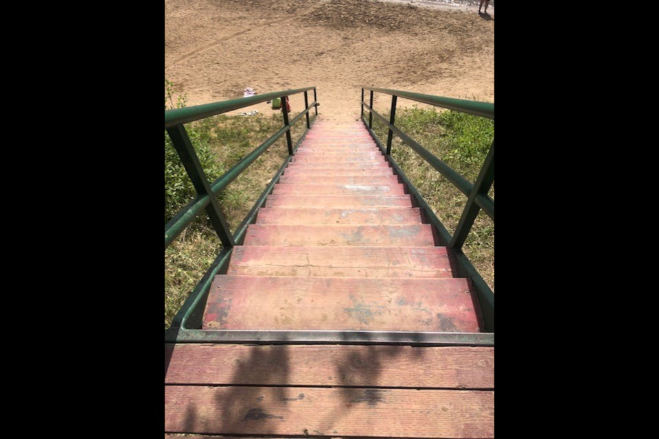 Stairs to the beach