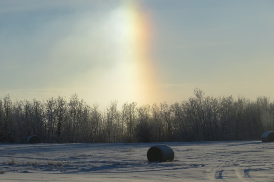 Sun dog from Hwy 63 Cathy Berezowski