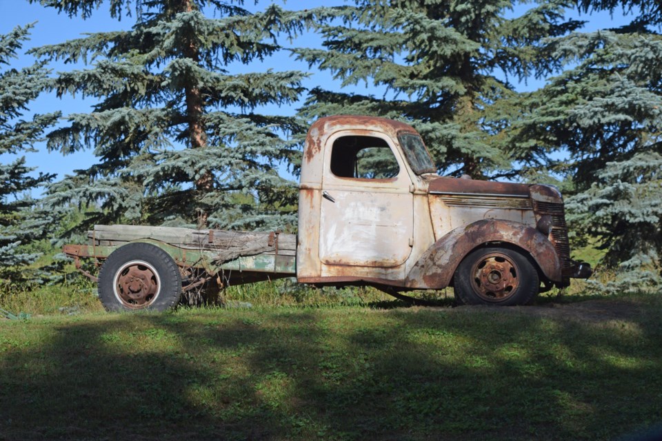 This truck near Bloomsbury has seen better days, but it still has the looks that stop traffic. Barry Kerton-BL