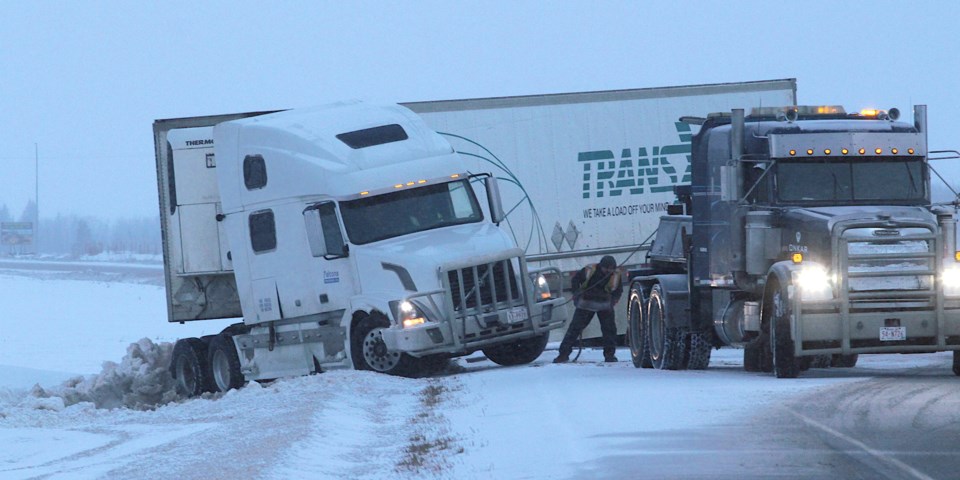 WES - Jan 24 Semi Accident HWY 44 2