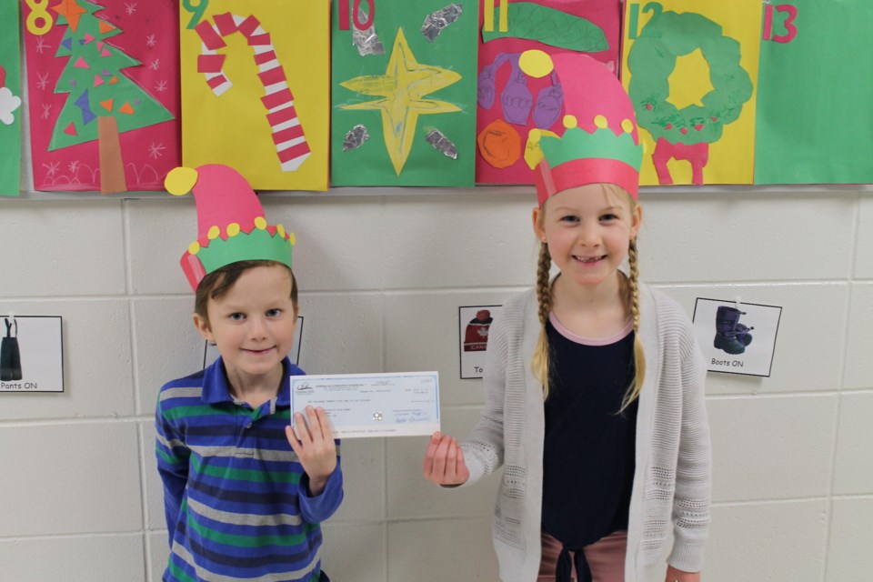 WES - Pembina North - Cheque for Food Bank