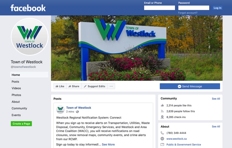 WES - town of westlock FB