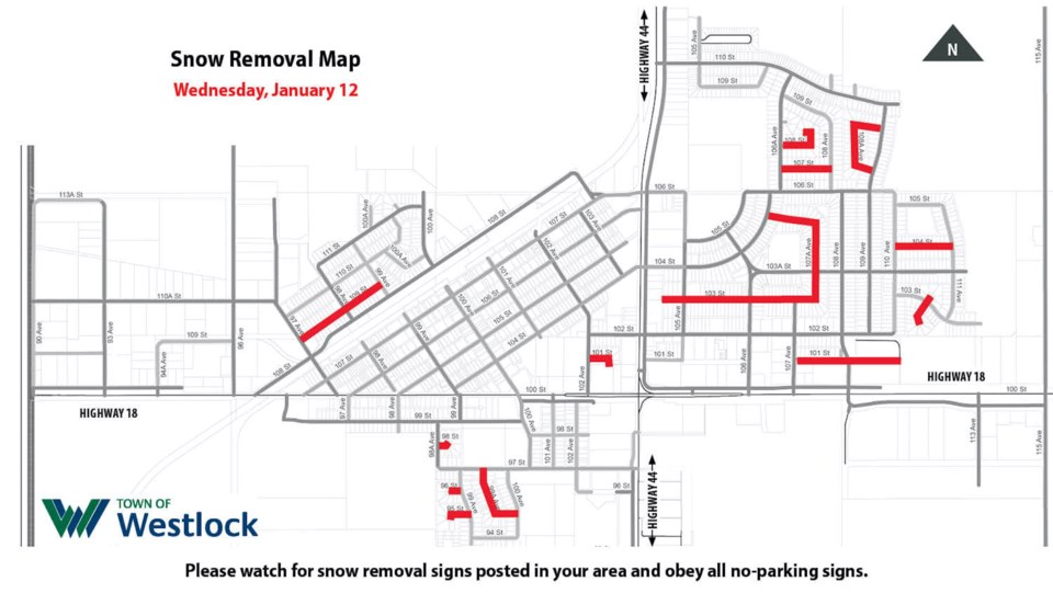 wes- snow removal Jan. 12