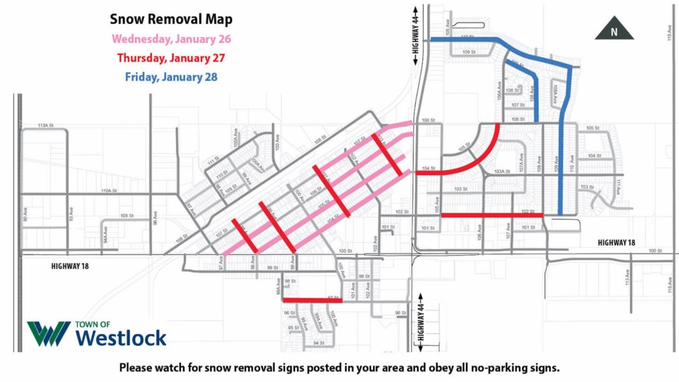 WES- snow removal Jan. 26-28