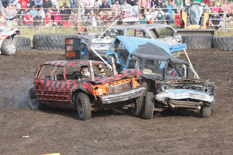 The 107th-annual Westlock and District Agricultural Fair kicks off Friday, Aug. 18, with the parade and comes to a crashing end Sunday, Aug. 20, with the demo derby that always packs the stands.