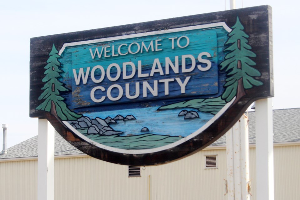 Woodlands County Sign