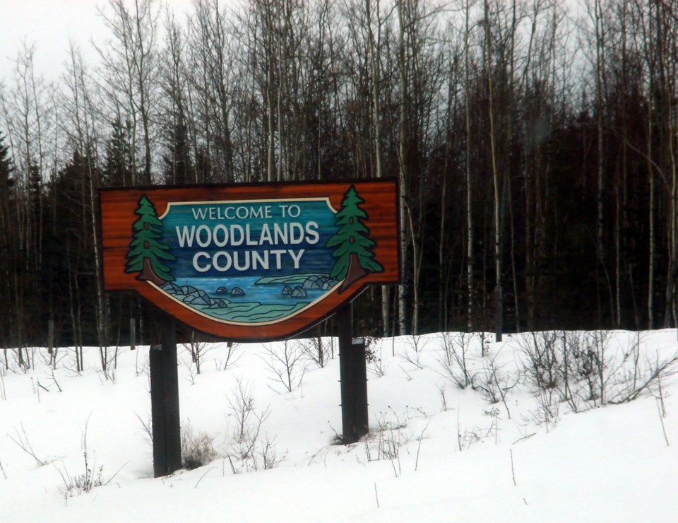 Woodlands_County_sign