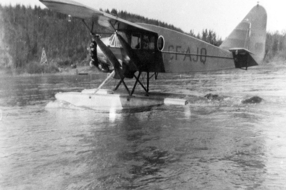 Aviation in the Athabasca area has always been a keen interest for many residents. Pictured, a photo, courtesy of the Alice B. Donahue Archives, of “Wop” May, flying ace in the First World War, landing on the Athabasca River between 1930-1934. His plane was the first to ever land in Athabasca 10 years prior. 