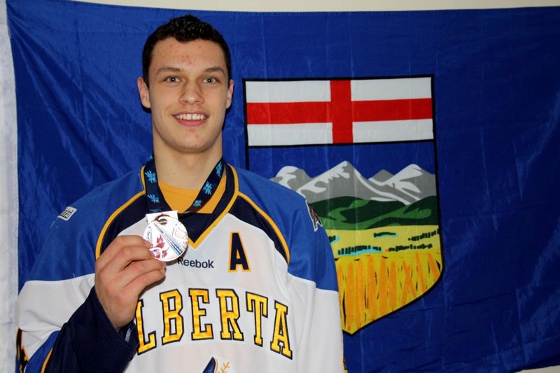 Athabasca&#8217;s Keegan Kanzig won a bronze medal with Team Alberta at the Canada Winter Games last month.