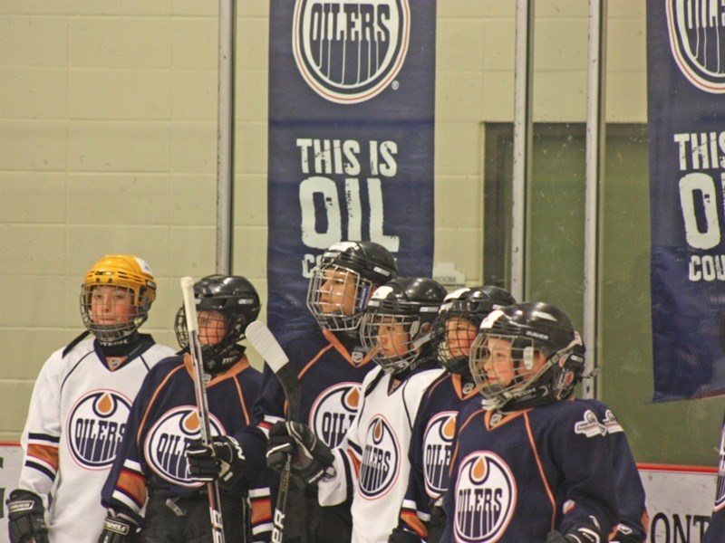 The Edmonton Oilers were in town for a hockey camp at the Athabasca Regional Multiplex last weekend. Over 90 lucky kids, many of them from Athabasca, were randomly selected