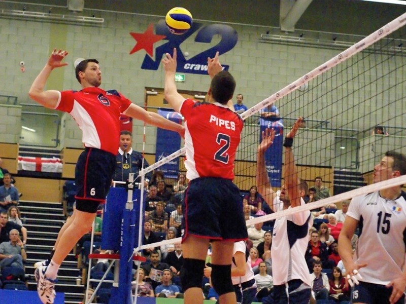 Athabasca native Nathan Bennett (left) has made a career out of playing volleyball. He plays in professional leagues in Europe when he&#8217;s not competing with the Great