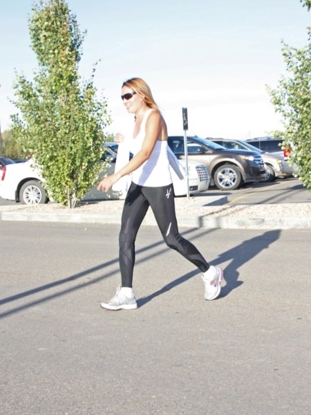 Slave Lake&#8217;s Cleo Carifelle arrives at the Athabasca Regional Multiplex.