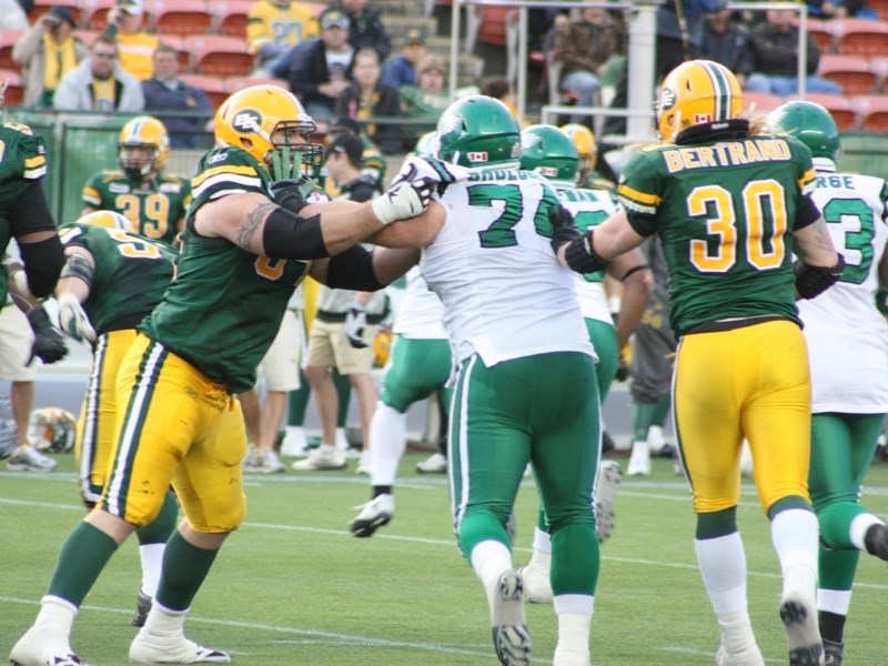Rochester native Keith Shologan is in his fourth year with the Saskatchewan Roughriders of the Canadian Football League. On Monday, Oct. 10 he was close to home as his green
