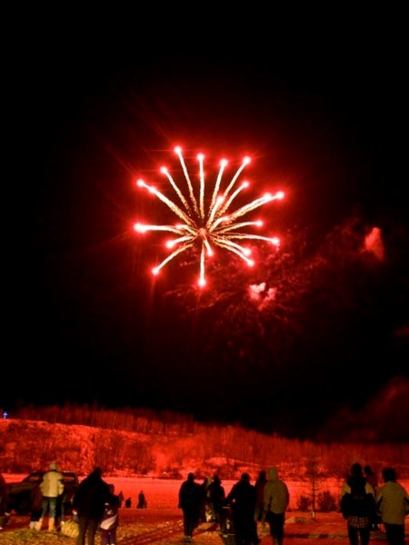 Shoppers took a break from all of the Moonlight Madness deals to watch the beautiful fireworks display last Friday night.