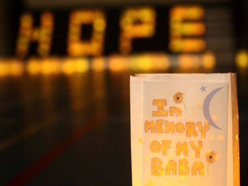Luminaries lit the track at this year&#8217;s successful first Relay For Life.