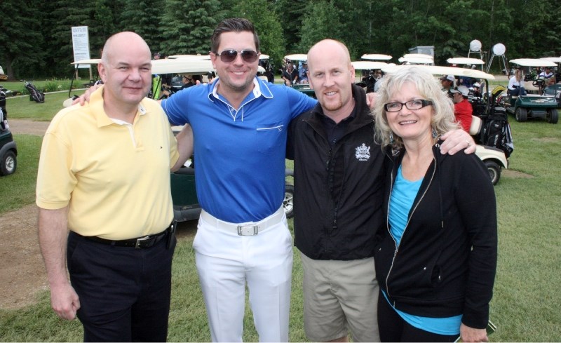 The tenth annual Bryan Mudryk Golf Classic was a big success in Boyle on Saturday. Present at the event were Alberta Minister of Health Fred Horne, Bryan Mudryk, MLA for