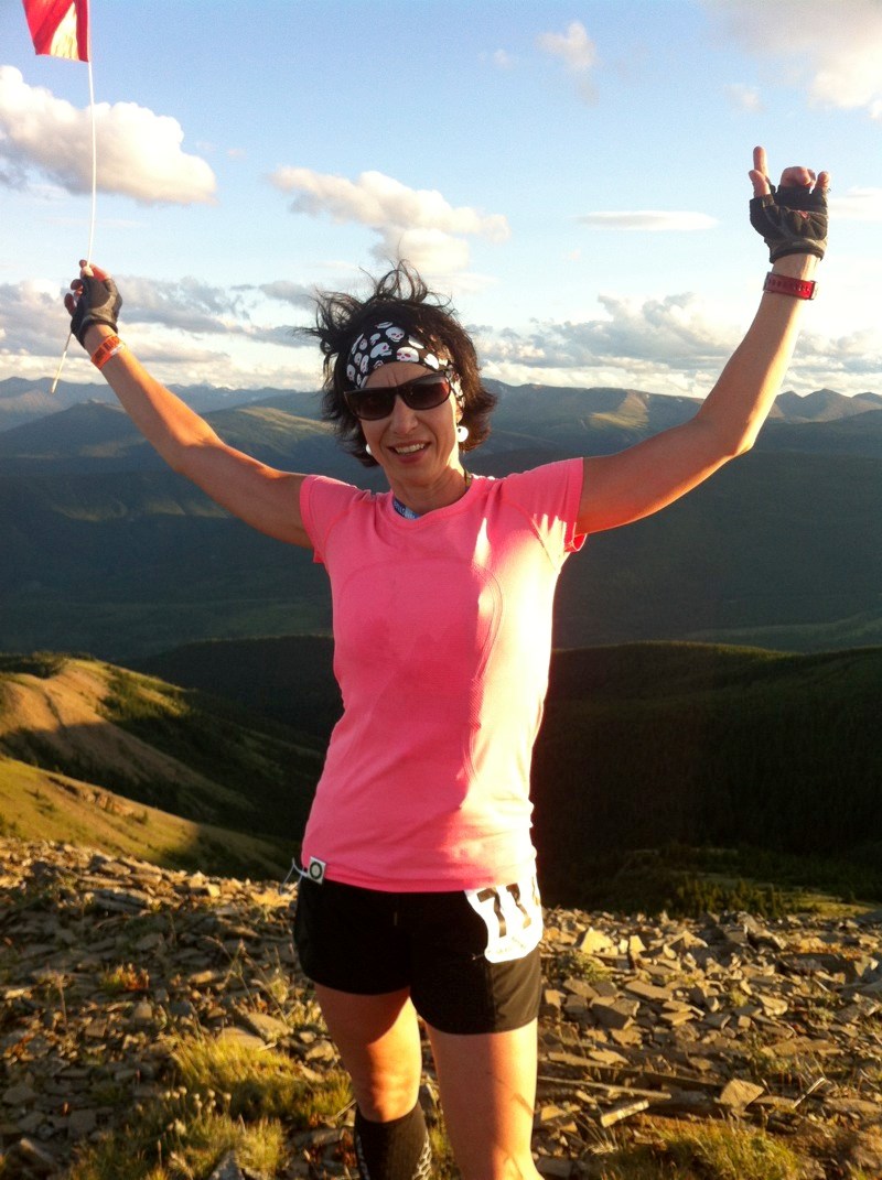 Running in The North Face Candian Death Race on Aug. 3-5 in Grande Cache for her sixth year, Lisa Stocking climbed mountains and pushed hersef through the dark to complete