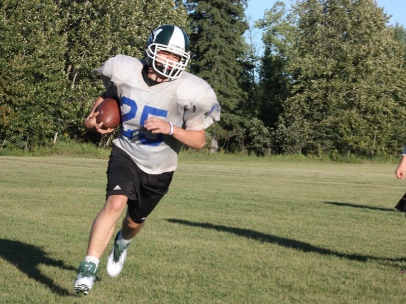 Mitchell Snow of the Athabasca Pacers gets ready for the season during practice last week.