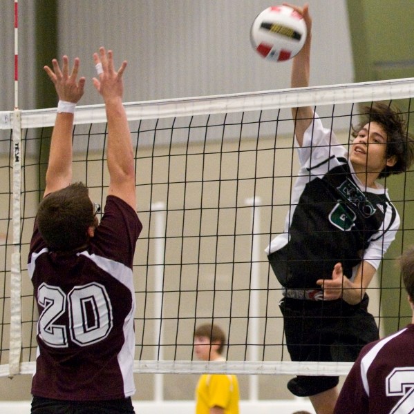 Edwin Parr Composite hosted its annual senior high volleyball tournament at the Athabasca Regional Multiplex last weekend, and the home teams both won bronze medals. Tate
