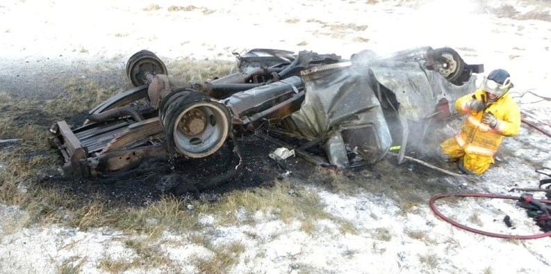 Boyle RCMP responded to this fatal rollover near Newbrook on Saturday.