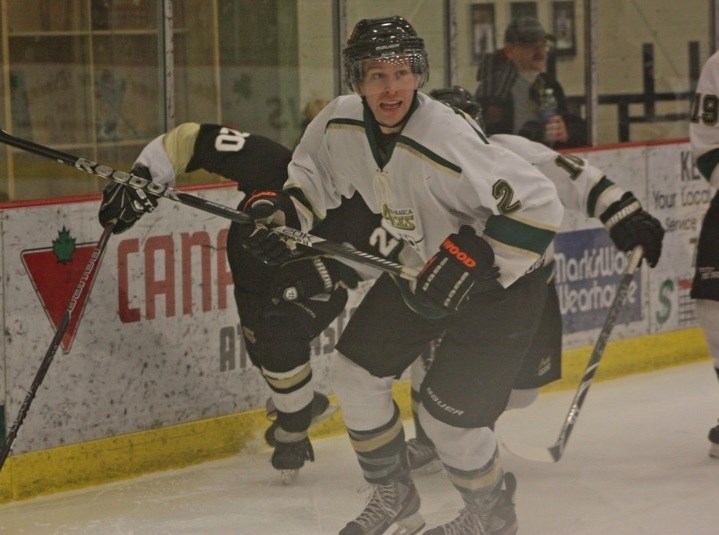 Dane Olson of the Aces competes during the team&#8217;s game against Devon on Friday.